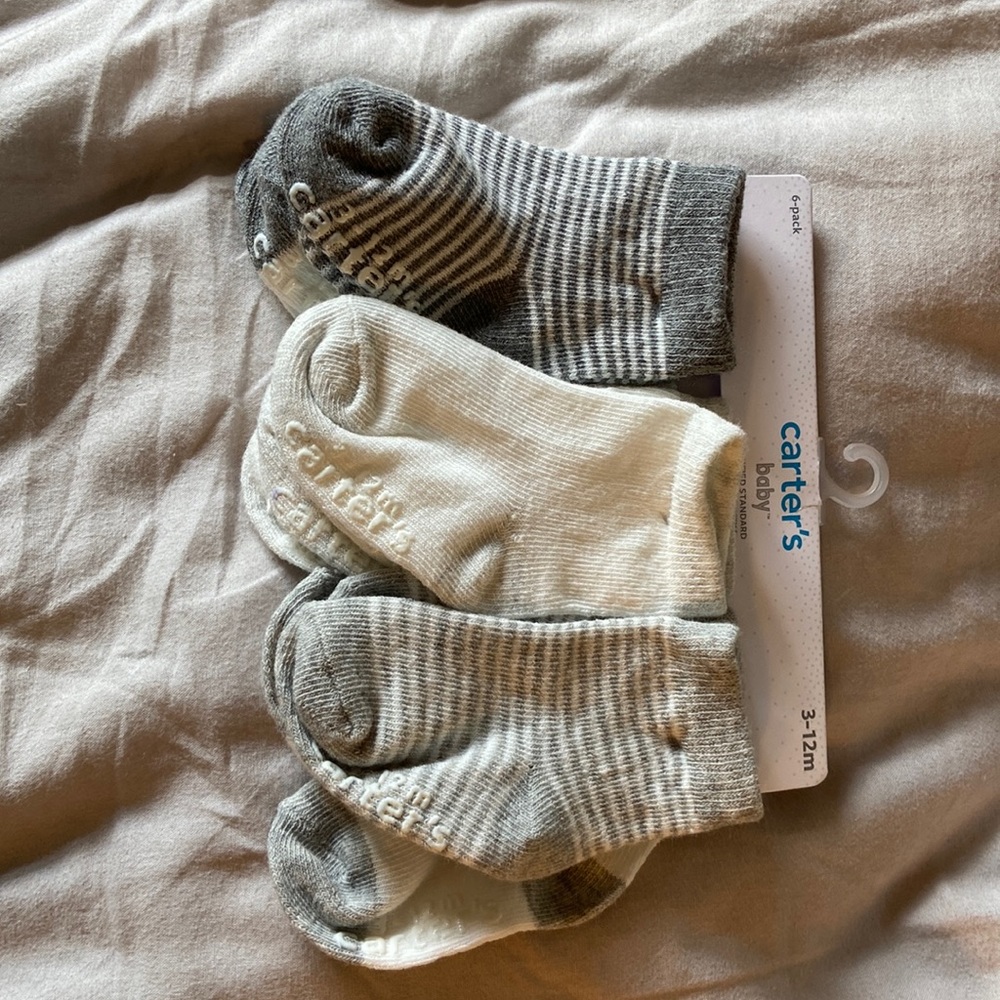 Carters 6 pack socks NWT